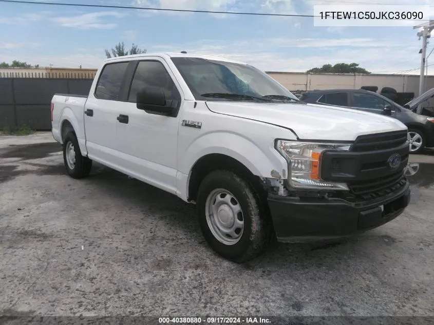 2018 Ford F-150 Xl VIN: 1FTEW1C50JKC36090 Lot: 40380880