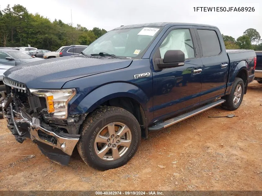 2018 Ford F-150 Xlt VIN: 1FTEW1E50JFA68926 Lot: 40382974