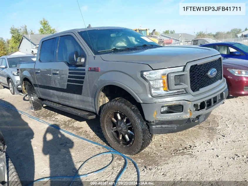 2018 Ford F-150 Xlt VIN: 1FTEW1EP3JFB41711 Lot: 40387481