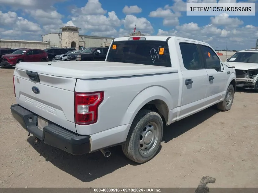 2018 Ford F-150 Xl VIN: 1FTEW1C57JKD59689 Lot: 40389516