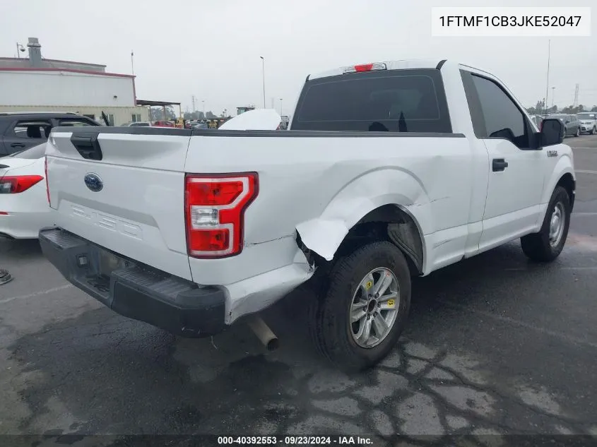 2018 Ford F-150 Xl VIN: 1FTMF1CB3JKE52047 Lot: 40392553