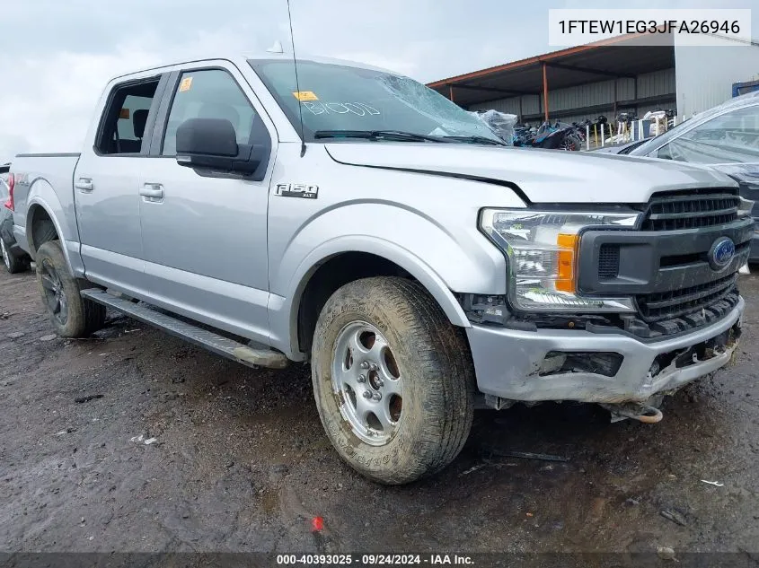 2018 Ford F-150 Xlt VIN: 1FTEW1EG3JFA26946 Lot: 40393025