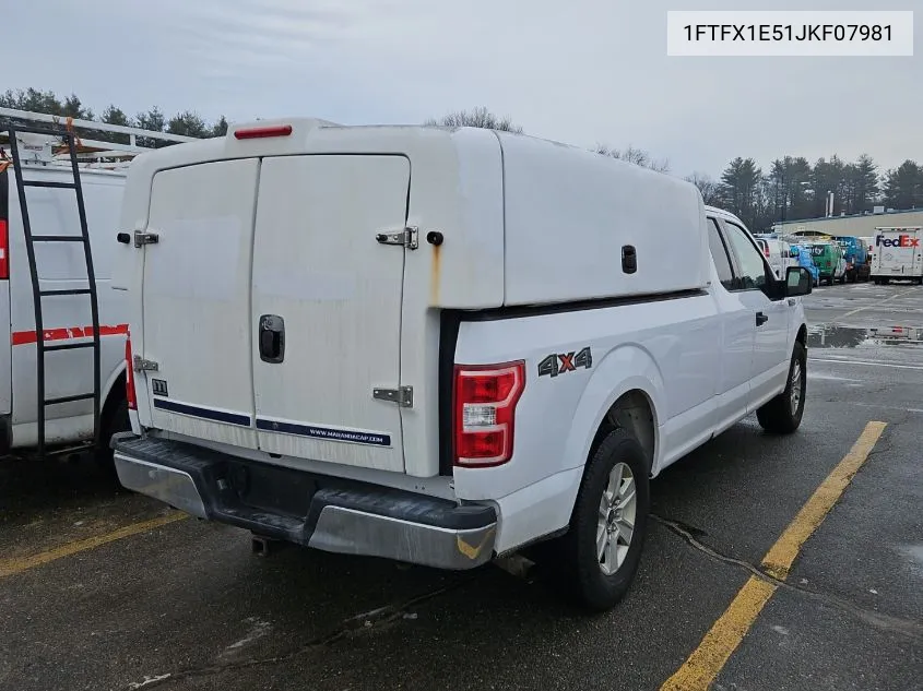 1FTFX1E51JKF07981 2018 Ford F-150 Xlt