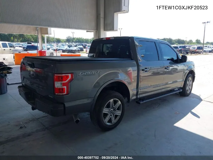 2018 Ford F-150 Xlt VIN: 1FTEW1CGXJKF20523 Lot: 40397702