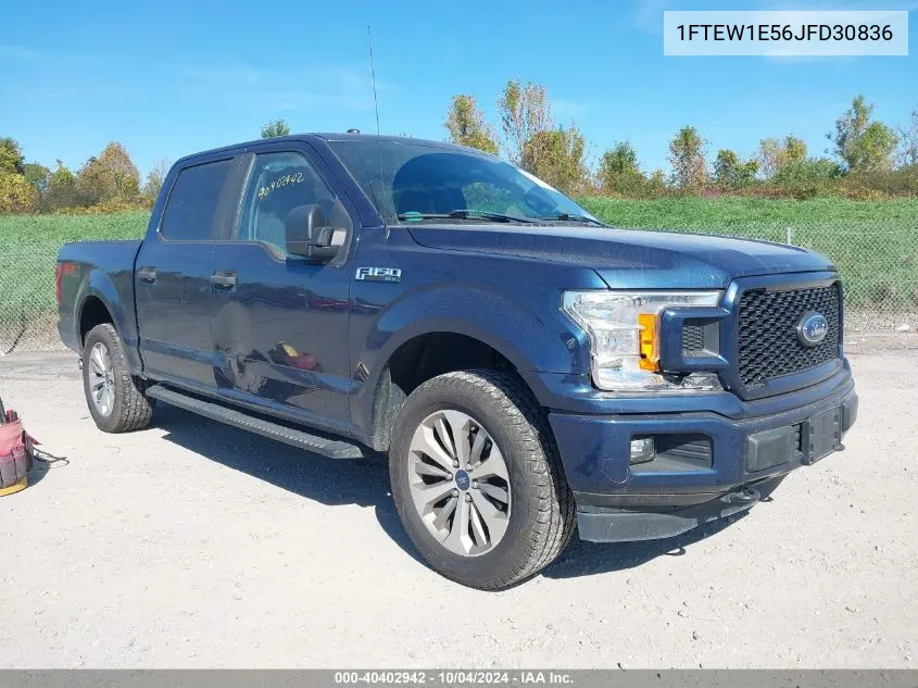 2018 Ford F-150 Xl VIN: 1FTEW1E56JFD30836 Lot: 40402942