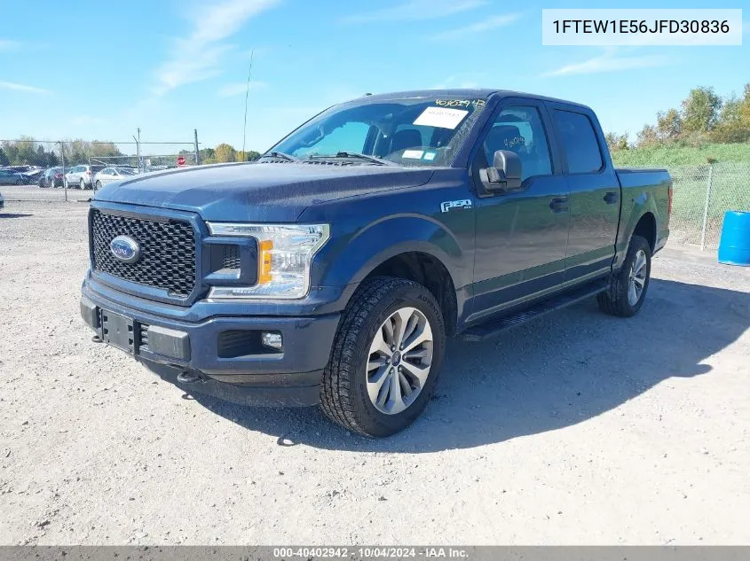 2018 Ford F-150 Xl VIN: 1FTEW1E56JFD30836 Lot: 40402942