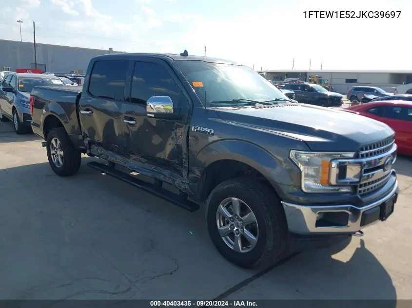 2018 Ford F-150 Xlt VIN: 1FTEW1E52JKC39697 Lot: 40403435