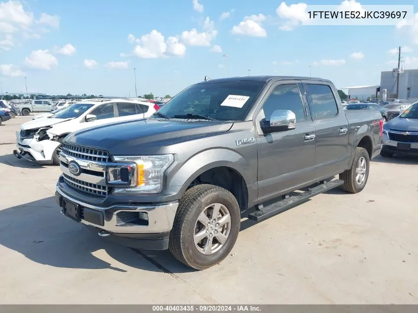 2018 Ford F-150 Xlt VIN: 1FTEW1E52JKC39697 Lot: 40403435