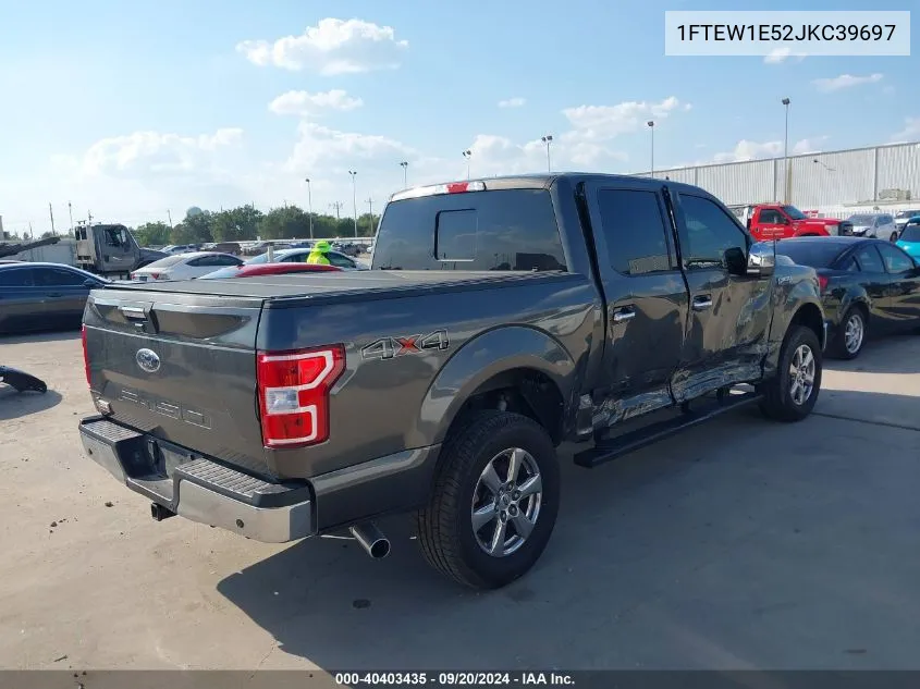 2018 Ford F-150 Xlt VIN: 1FTEW1E52JKC39697 Lot: 40403435