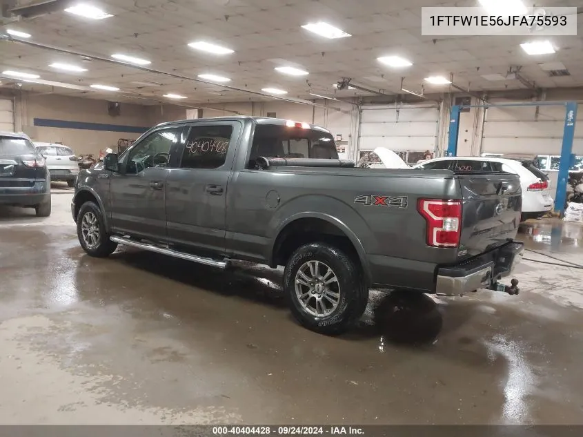 2018 Ford F150 Supercrew VIN: 1FTFW1E56JFA75593 Lot: 40404428