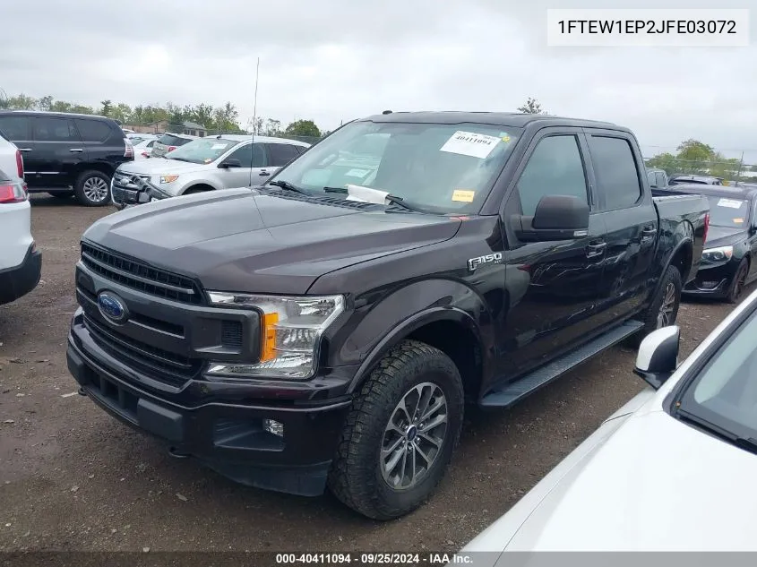 2018 Ford F-150 Xlt VIN: 1FTEW1EP2JFE03072 Lot: 40411094