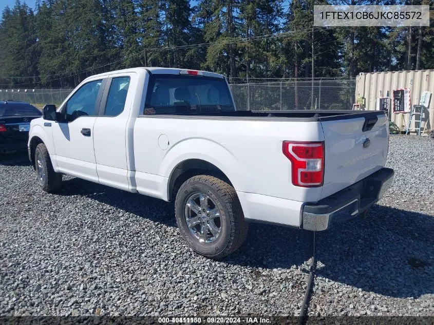 2018 Ford F-150 Xl VIN: 1FTEX1CB6JKC85572 Lot: 40411150