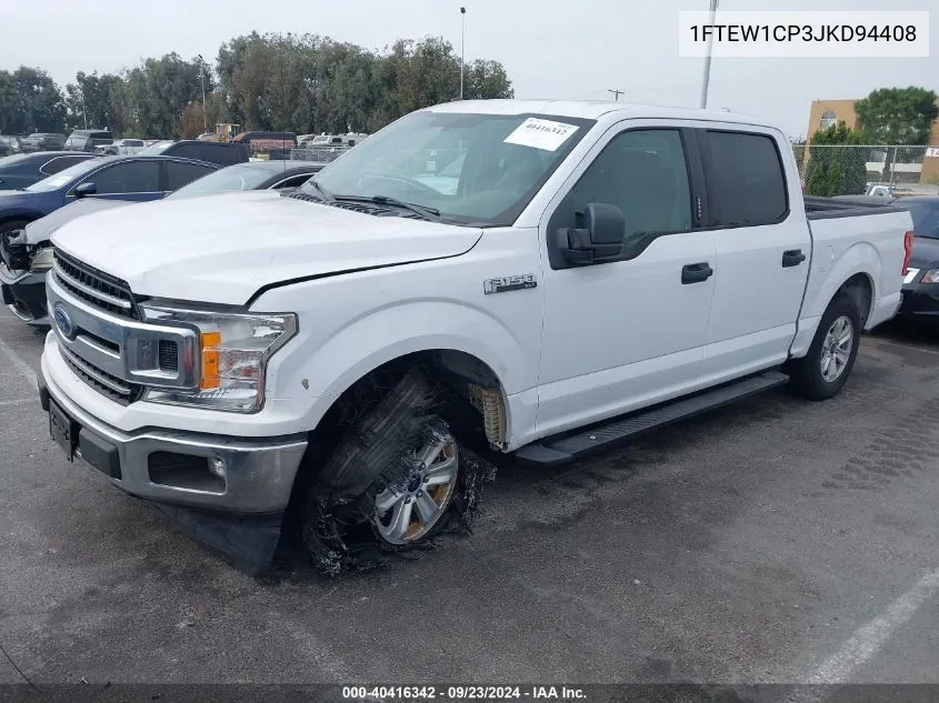 2018 Ford F-150 Xlt VIN: 1FTEW1CP3JKD94408 Lot: 40416342