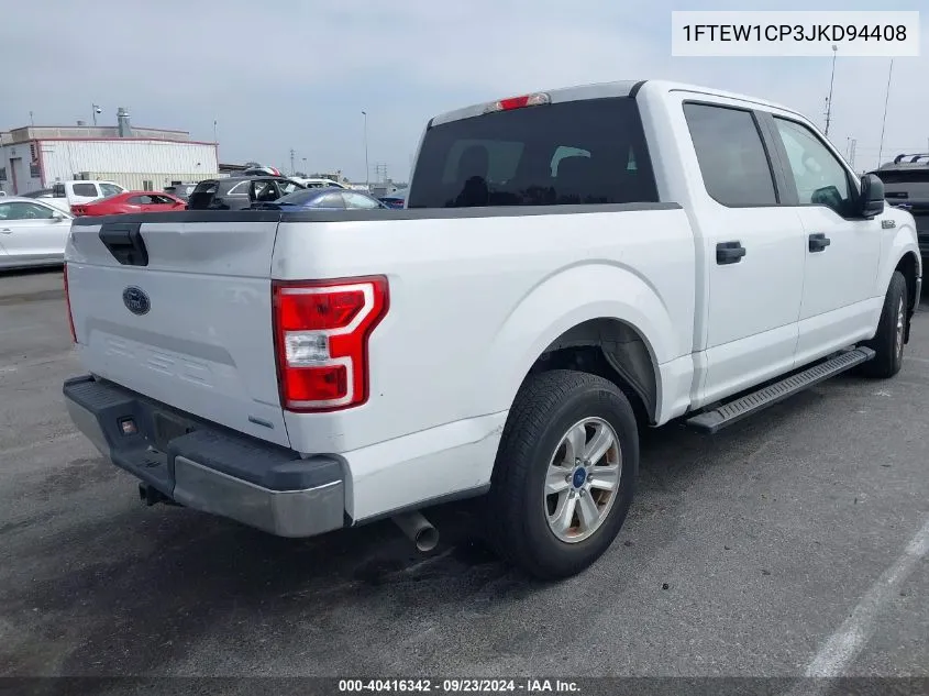 2018 Ford F-150 Xlt VIN: 1FTEW1CP3JKD94408 Lot: 40416342