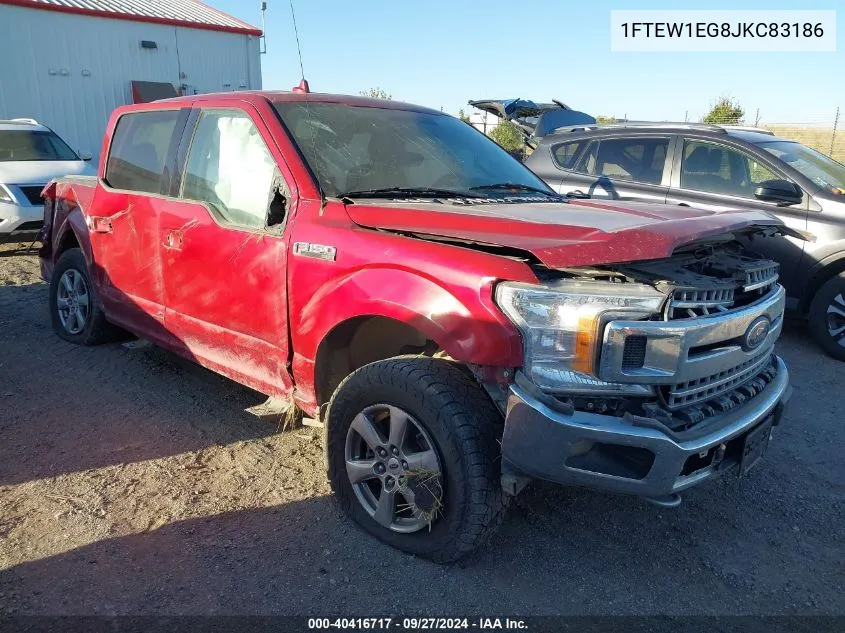 2018 Ford F-150 Xlt VIN: 1FTEW1EG8JKC83186 Lot: 40416717