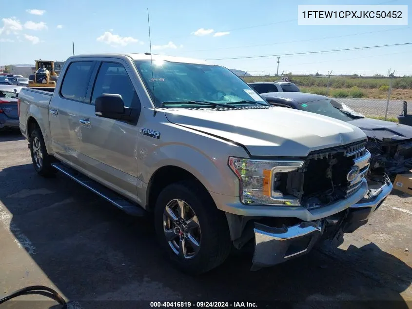 2018 Ford F-150 Xlt VIN: 1FTEW1CPXJKC50452 Lot: 40416819