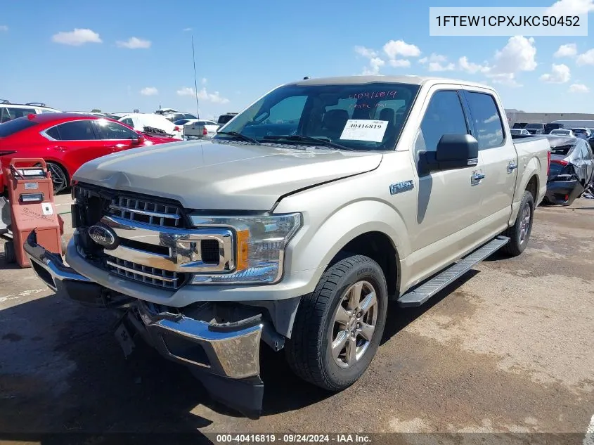 2018 Ford F-150 Xlt VIN: 1FTEW1CPXJKC50452 Lot: 40416819