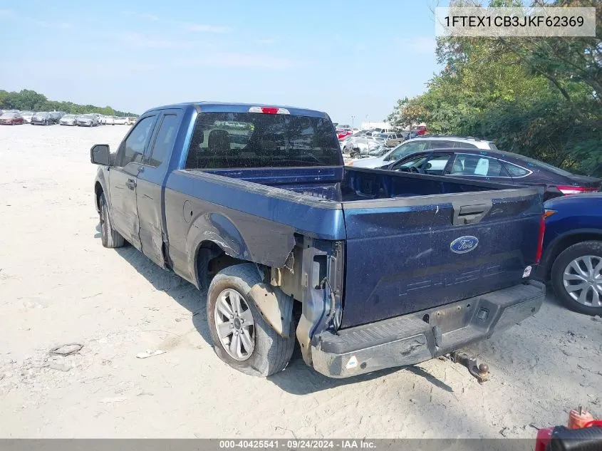 2018 Ford F-150 Xlt VIN: 1FTEX1CB3JKF62369 Lot: 40425541