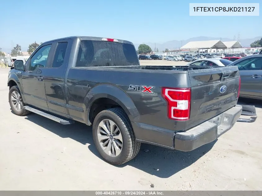 2018 Ford F150 Super Cab VIN: 1FTEX1CP8JKD21127 Lot: 40426710