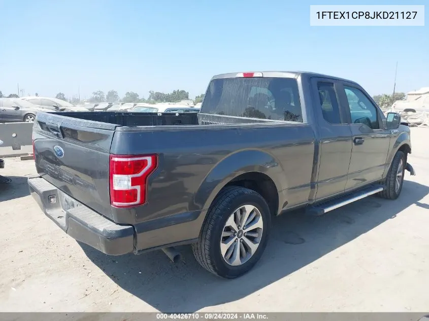 2018 Ford F150 Super Cab VIN: 1FTEX1CP8JKD21127 Lot: 40426710