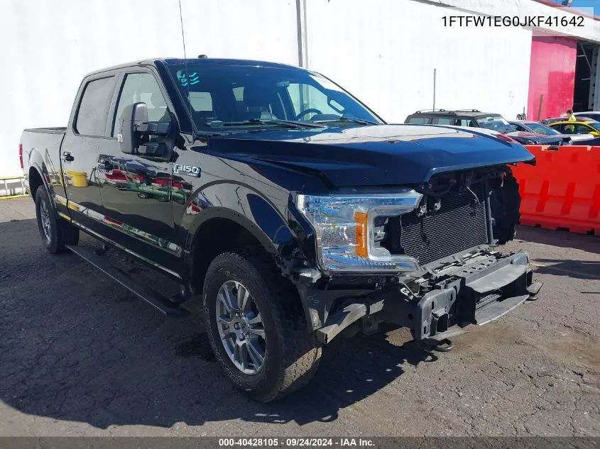 2018 Ford F-150 Lariat VIN: 1FTFW1EG0JKF41642 Lot: 40428105