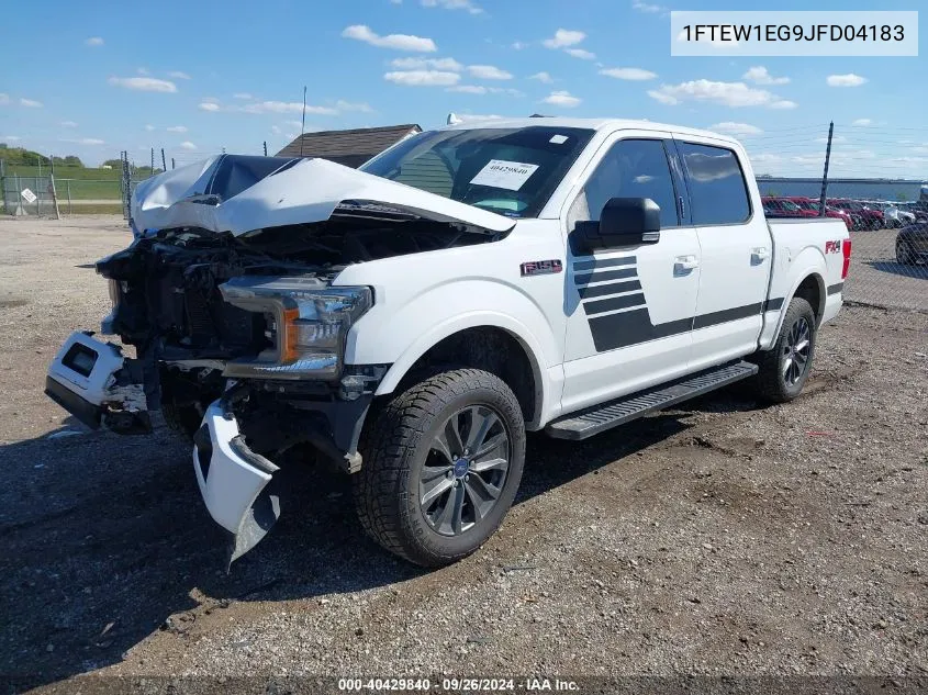 2018 Ford F-150 Xlt VIN: 1FTEW1EG9JFD04183 Lot: 40429840