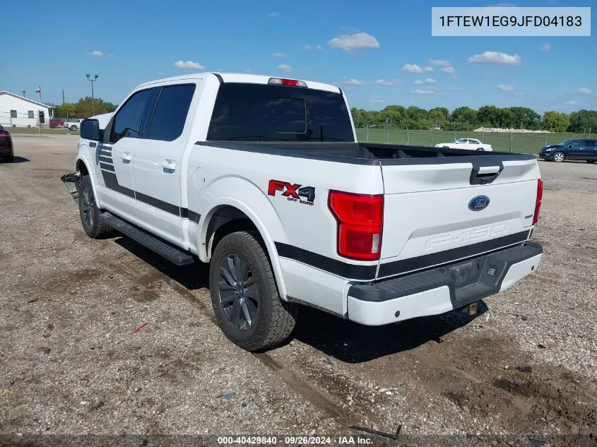 2018 Ford F-150 Xlt VIN: 1FTEW1EG9JFD04183 Lot: 40429840