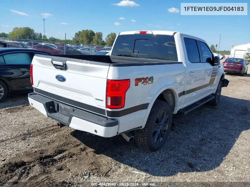 2018 Ford F-150 Xlt VIN: 1FTEW1EG9JFD04183 Lot: 40429840