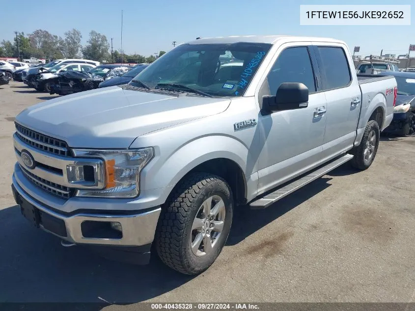 2018 Ford F-150 Xlt VIN: 1FTEW1E56JKE92652 Lot: 40435328