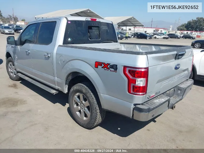 2018 Ford F-150 Xlt VIN: 1FTEW1E56JKE92652 Lot: 40435328