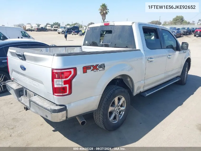 2018 Ford F-150 Xlt VIN: 1FTEW1E56JKE92652 Lot: 40435328