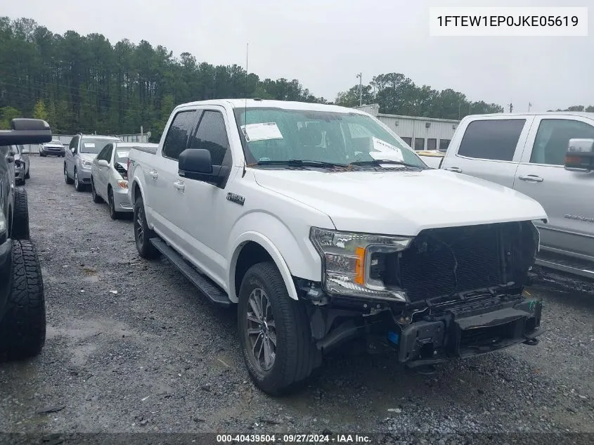 2018 Ford F-150 Xlt VIN: 1FTEW1EP0JKE05619 Lot: 40439504