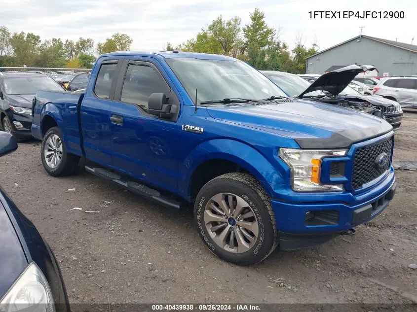 2018 Ford F-150 Super Cab VIN: 1FTEX1EP4JFC12900 Lot: 40439938