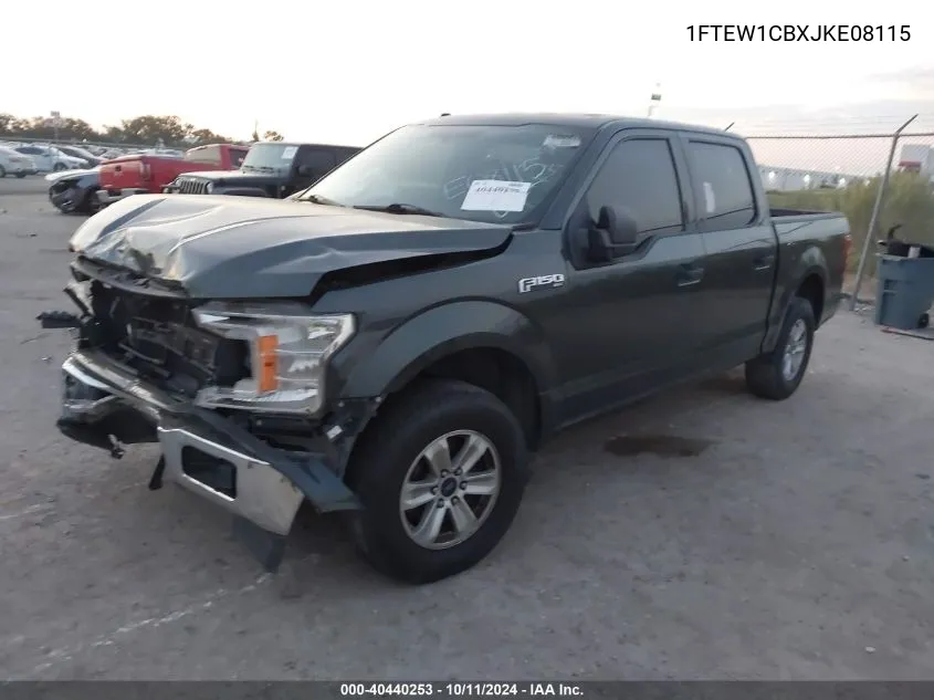 2018 Ford F-150 Xlt VIN: 1FTEW1CBXJKE08115 Lot: 40440253