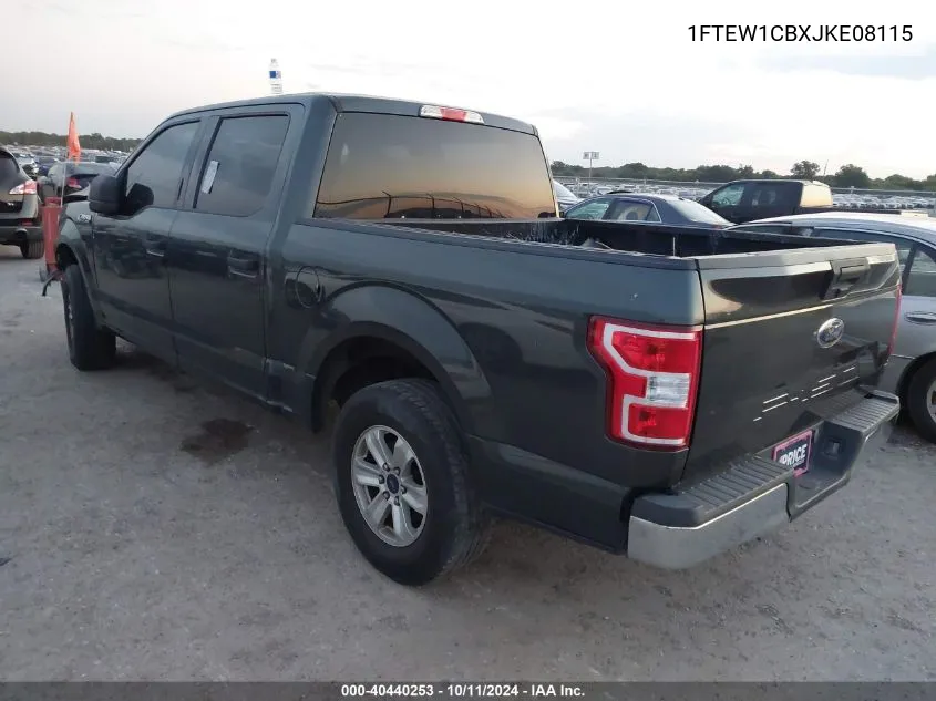 2018 Ford F-150 Xlt VIN: 1FTEW1CBXJKE08115 Lot: 40440253