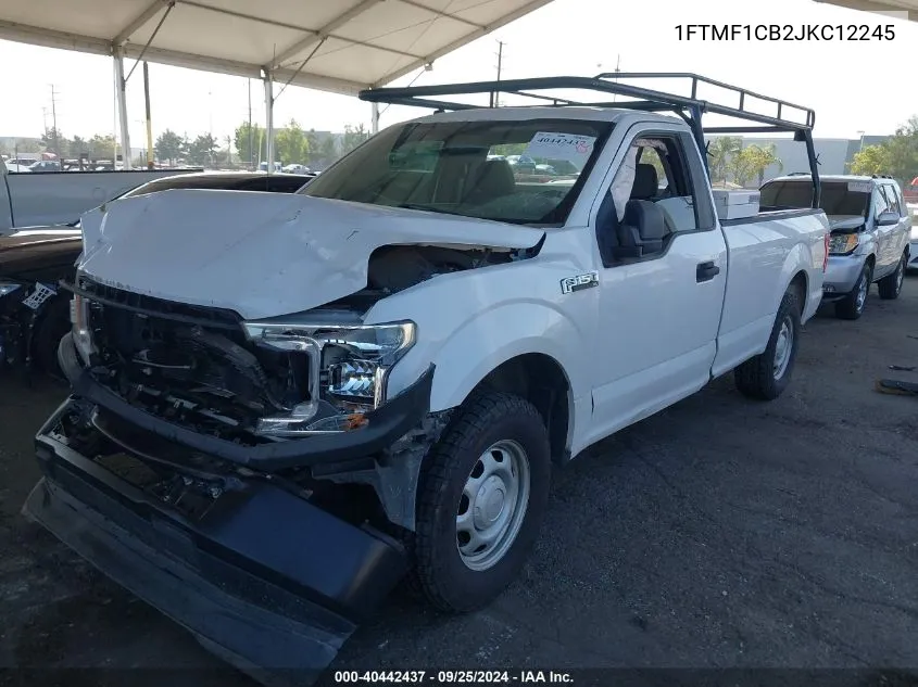 2018 Ford F-150 Xl VIN: 1FTMF1CB2JKC12245 Lot: 40442437