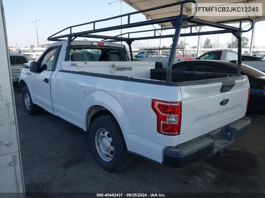 2018 Ford F-150 Xl VIN: 1FTMF1CB2JKC12245 Lot: 40442437