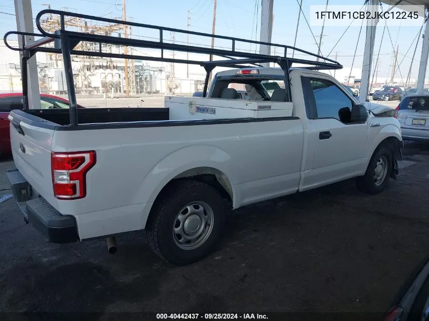 2018 Ford F-150 Xl VIN: 1FTMF1CB2JKC12245 Lot: 40442437