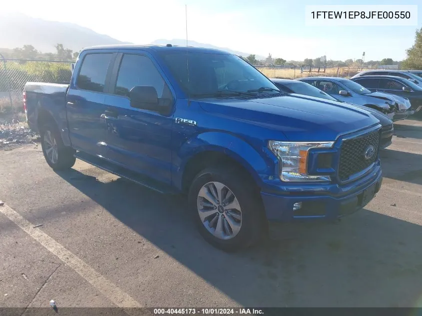 2018 Ford F-150 Supercrew VIN: 1FTEW1EP8JFE00550 Lot: 40445173