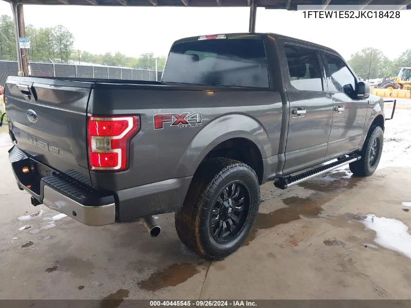 2018 Ford F-150 Xlt VIN: 1FTEW1E52JKC18428 Lot: 40445545