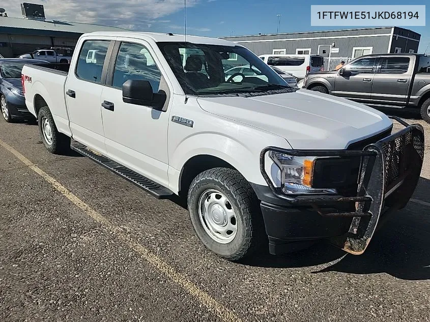 2018 Ford F-150 Xl VIN: 1FTFW1E51JKD68194 Lot: 40454324