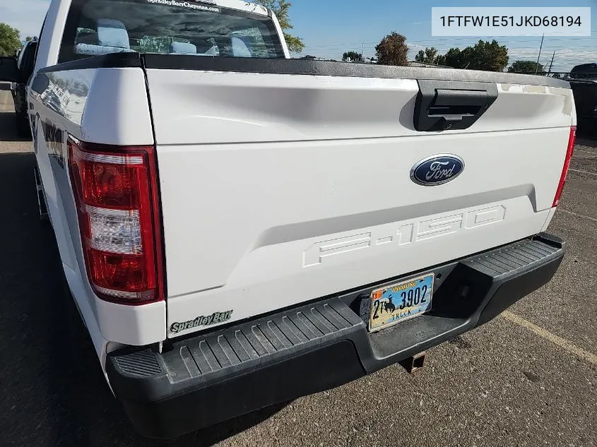 2018 Ford F-150 Xl VIN: 1FTFW1E51JKD68194 Lot: 40454324