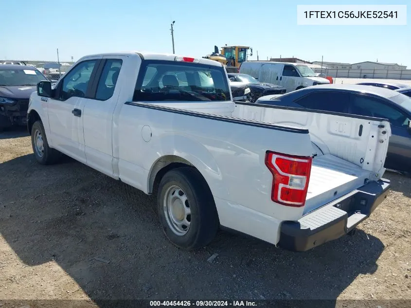 2018 Ford F-150 Xl VIN: 1FTEX1C56JKE52541 Lot: 40454426