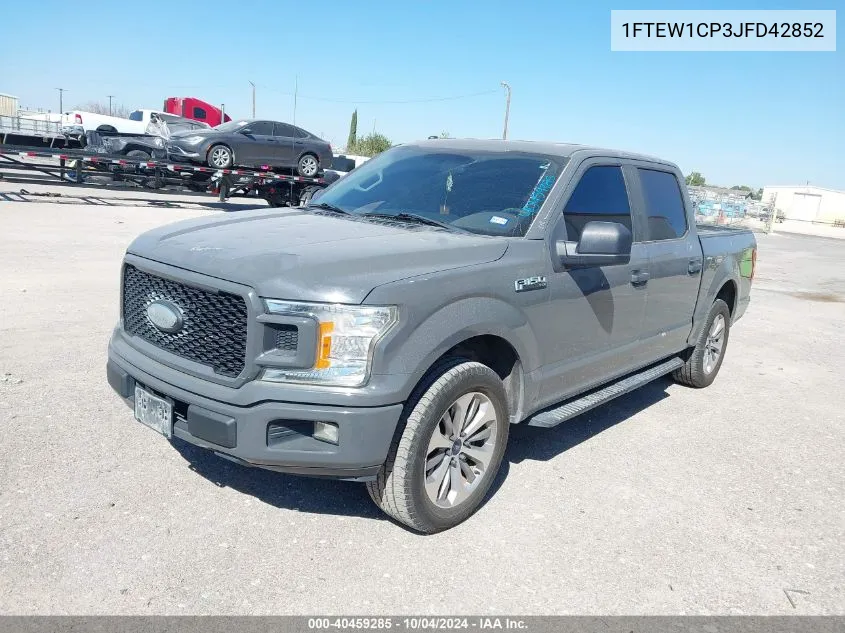 2018 Ford F-150 Xl VIN: 1FTEW1CP3JFD42852 Lot: 40459285