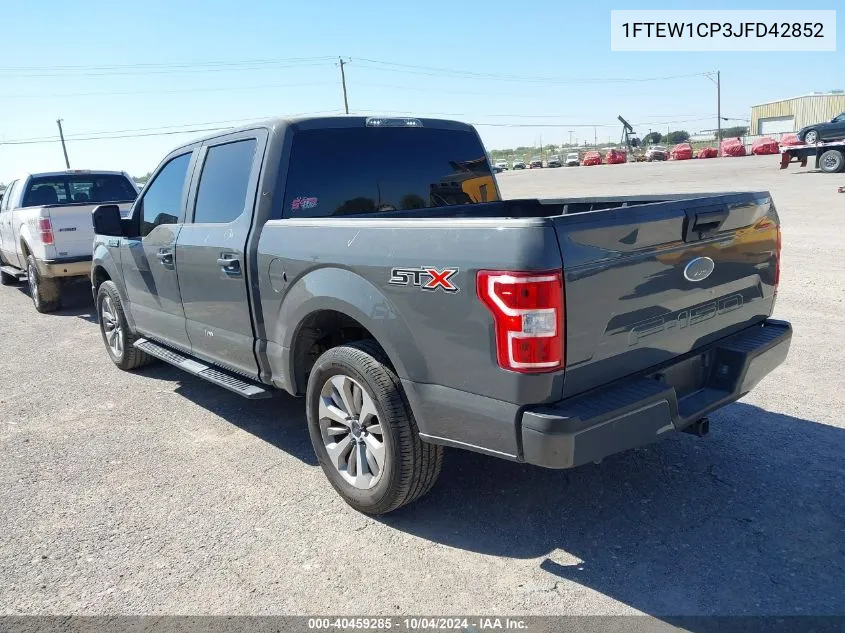 2018 Ford F-150 Xl VIN: 1FTEW1CP3JFD42852 Lot: 40459285