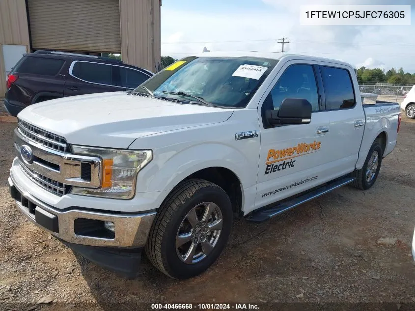 2018 Ford F150 Supercrew VIN: 1FTEW1CP5JFC76305 Lot: 40466668