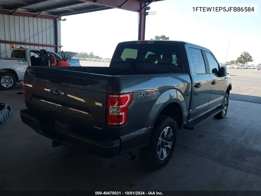 2018 Ford F-150 Xl VIN: 1FTEW1EP5JFB86584 Lot: 40470031