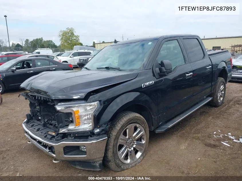 2018 Ford F-150 Xlt VIN: 1FTEW1EP8JFC87893 Lot: 40470353