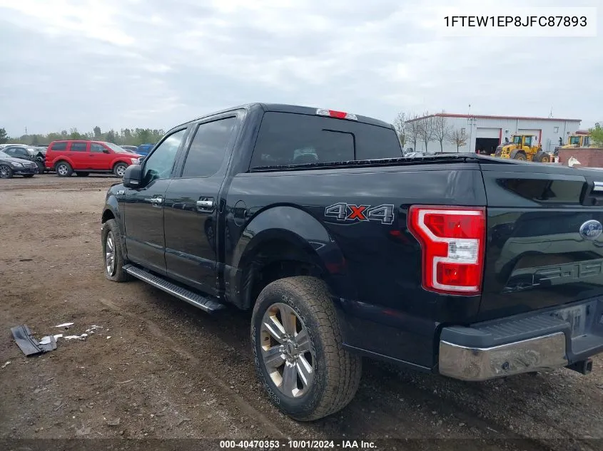 2018 Ford F-150 Xlt VIN: 1FTEW1EP8JFC87893 Lot: 40470353