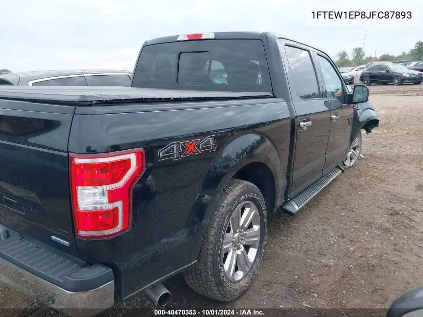 2018 Ford F-150 Xlt VIN: 1FTEW1EP8JFC87893 Lot: 40470353